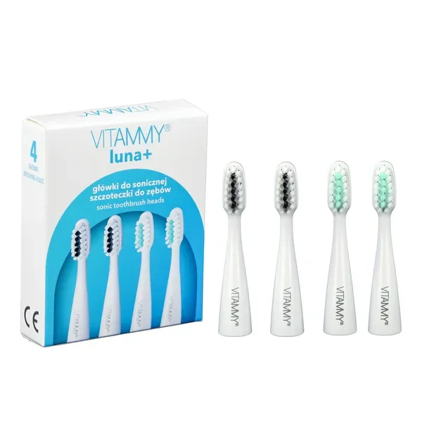 Końcówki do szczoteczki sonicznej Luna+ 4 szt. [Vitammy] - Vitammy