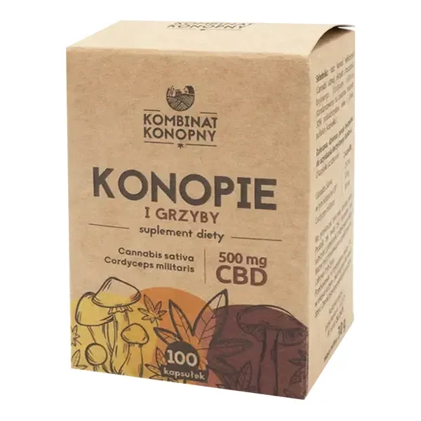 Konopie i Grzyby 100 kapsułek [Kombinat Konopny] - Kombinat Konopny
