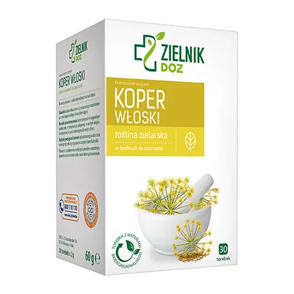 Koper włoski zioła do zaparzania 30 saszetki [ZIELNIK DOZ] - ZIELNIK DOZ