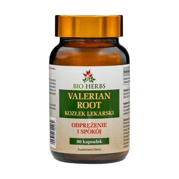 Kozłek lekarski 500 mg 80 kapsułek [My Herbs] - My Herbs