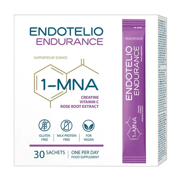 Kreatyna 3g + 1-MNA + Rhodiola + Witamina C 30 saszetek [Endotelio] - Endotelio