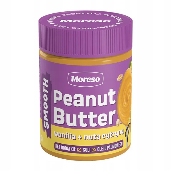 Krem arachidowy wanilia + nuta cytryny 190g [Moreso] - Moreso