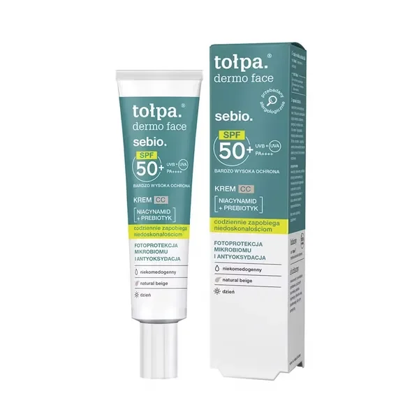 Krem CC SPF 50+ 40ml [Tołpa Dermo Face Sebio] - Tołpa