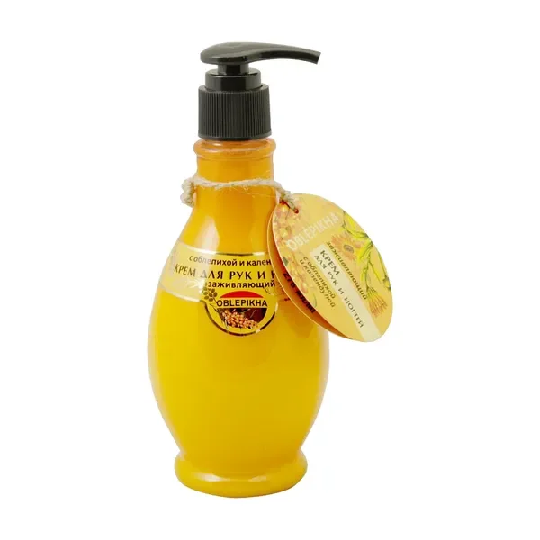 Krem do rąk i paznokci z olejem rokitnikowym i nagietkiem 275ml [Oblepikha] - Oblepikha