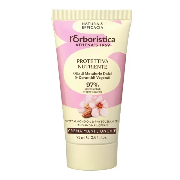 Krem do rąk i paznokci z olejem ze słodkich migdałów 75ml [L'Erboristica] - L'Erboristica