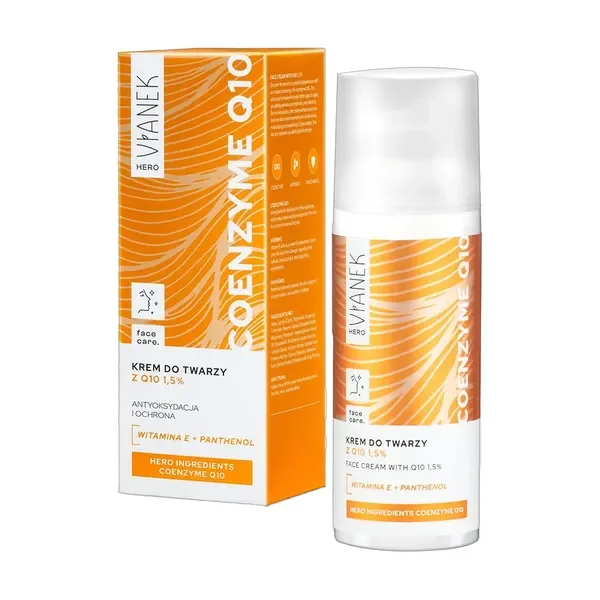 Krem do twarzy z koenzymem Q10 50ml [Vianek Hero Q10] - Vianek