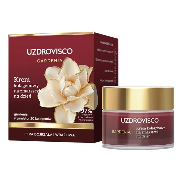 Krem kolagenowy na zmarszczki na dzień 50ml [Uzdrovisco Gardenia] - Uzdrovisco