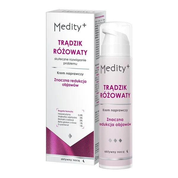 Krem naprawczy na noc Trądzik Różowaty 50ml [Medity+] - Medity+