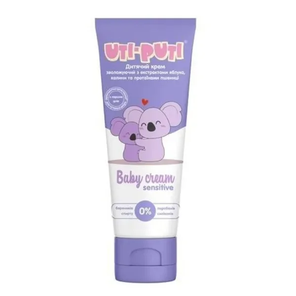 Krem nawilżający dla dzieci z ekstraktem z jabłka i proteinami pszenicy 75ml [Uti-Puti] - Uti-Puti