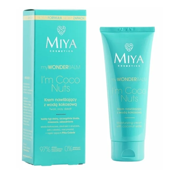 Krem nawilżający z wodą kokosową 75ml [Miya Cosmetics] - Miya Cosmetics