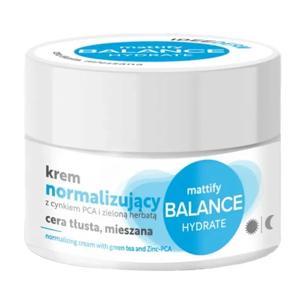 Krem normalizujący z cynkiem PCA i zieloną herbatą 50ml [IDEE DERM] - IDEE DERM