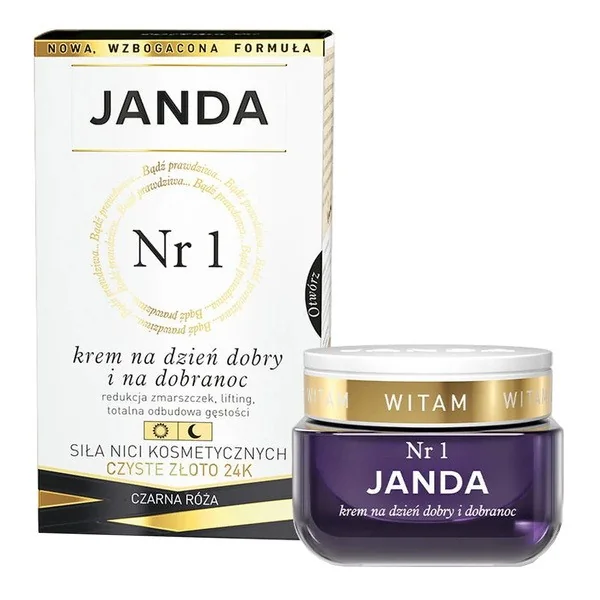 Krem nr 1 z czystym złotem na dzień dobry i dobranoc 50ml [Janda] - Janda