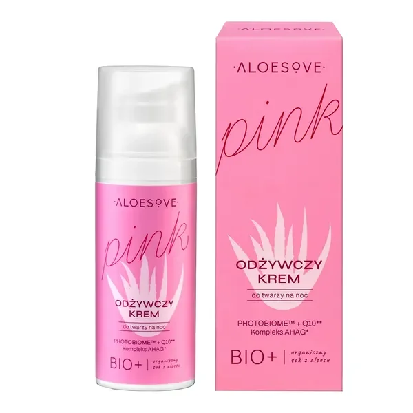 Krem odżywczy do twarzy na noc 50ml [Aloesove Pink] - Aloesove