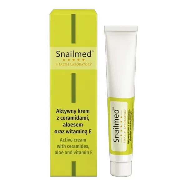 Krem pod oczy z ceramidami, aloesem i kwasem oktadekanowym 25ml [Snailmed] - Snailmed