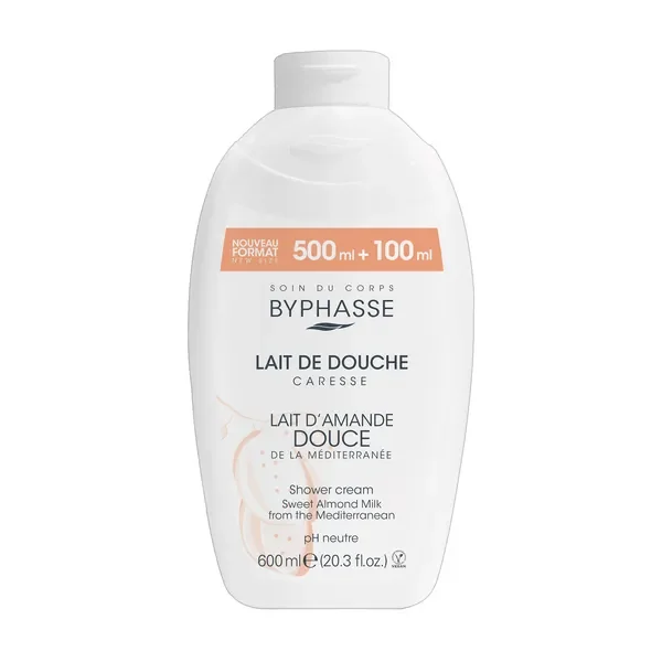Krem pod prysznic z olejem ze słodkich migdałów 600ml [Byphasse] - Byphasse