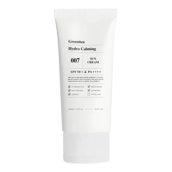 Krem przeciwsłoneczny SPF 50+ z zieloną herbatą 60ml [Barulab] - Barulab