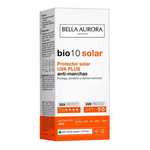 Krem przeciwsłoneczny zapobiegający przebarwieniom SPF 50+ 50ml [Bella Aurora] - Bella Aurora