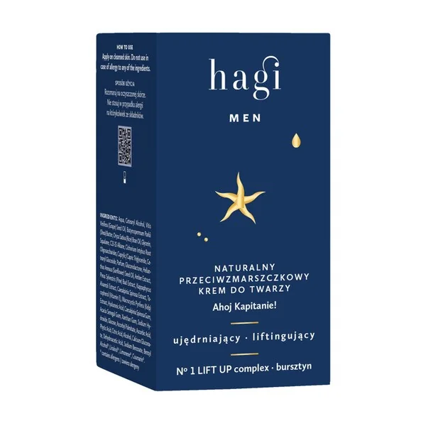 Krem przeciwzmarszczkowy Ahoj Kapitanie 50ml [Hagi Men] - Hagi