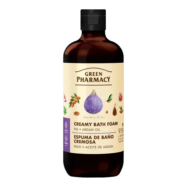 Kremowa pianka do kąpieli figi i olejek arganowy 500ml [Green Pharmacy] - Green Pharmacy