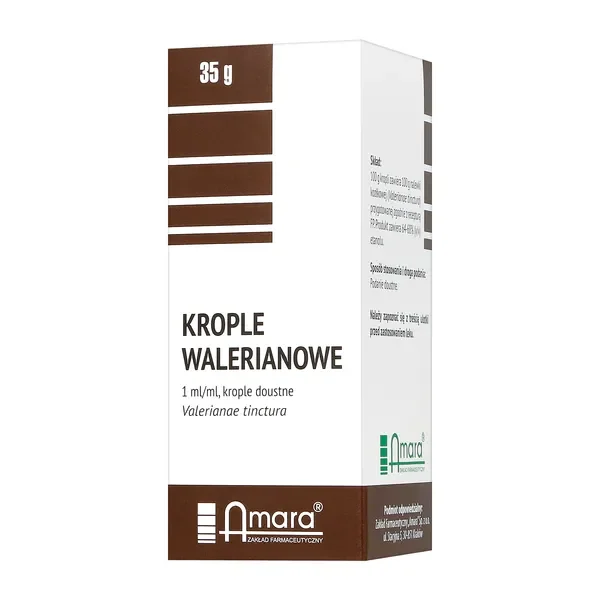 Krople walerianowe (nalewka walerianowa) 35 g [AMARA] - AMARA