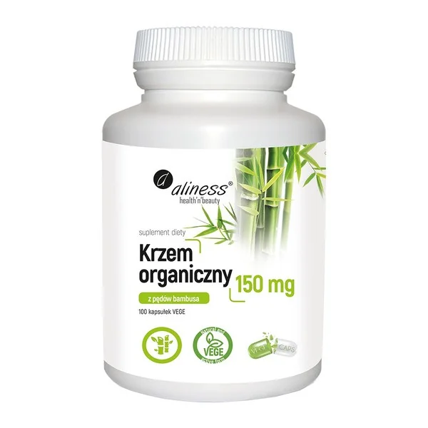 Krzem Organiczny 150 mg 100 kapsułek [Aliness] - Aliness Health'N'Beauty