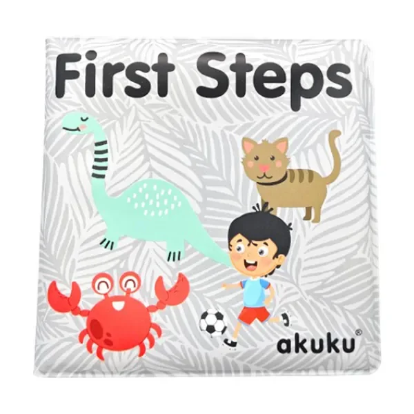 Książeczka edukacyjna z piszczkiem First Step 1 szt. [Akuku] - Akuku