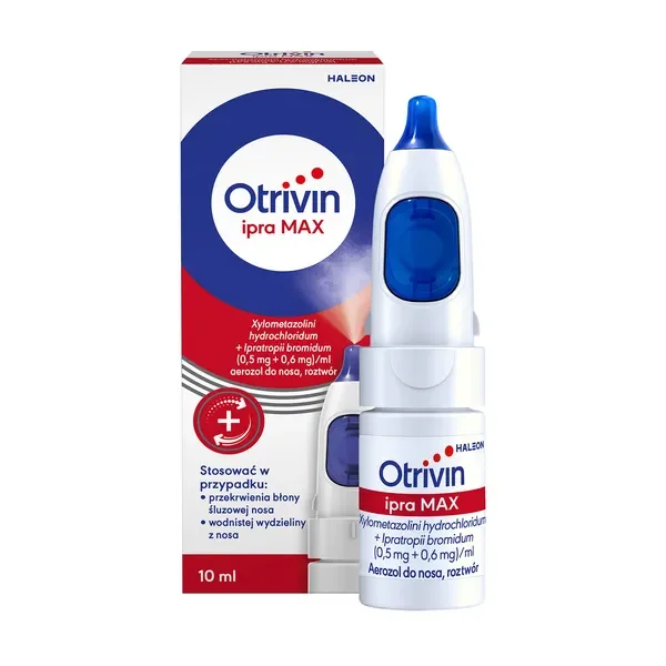 Ksylometazolina 0,5mg + Ipratropium 0,6mg aerozol 10ml [Otrivin] - Otrivin