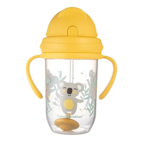 Kubek niekapek z rurką i odważnikiem Exotic Animals 270 ml [Canpol Babies] - Canpol Babies