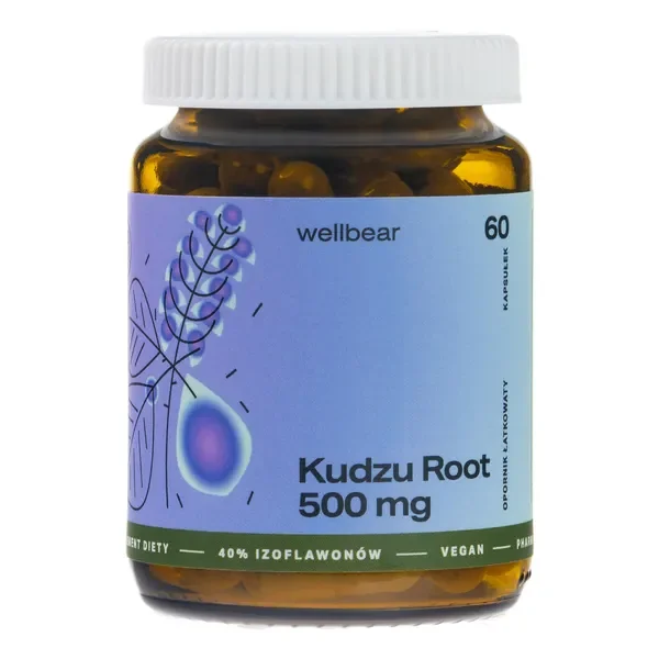 Kudzu 500 mg 60 kapsułek [Wellbear] - Wellbear