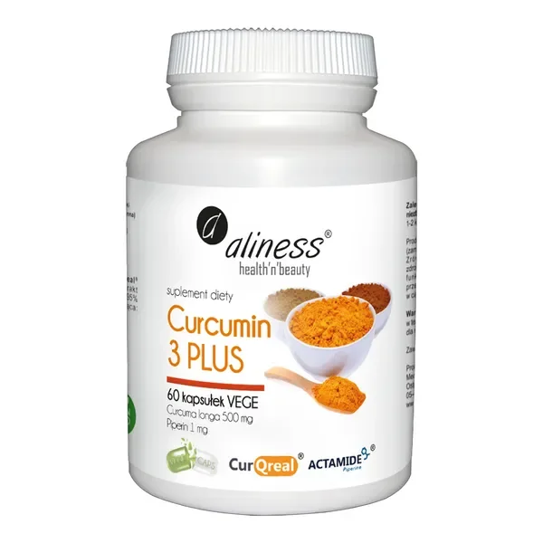 Kurkuma 500 mg 60 kapsułek [Aliness] - Aliness Health'N'Beauty