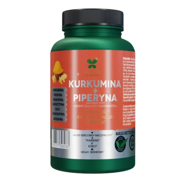 Kurkumina + Piperyna + Kompleks Antyoksydantów 60 kapsułek [LANCO NUTRITIONS] - LANCO NUTRITIONS