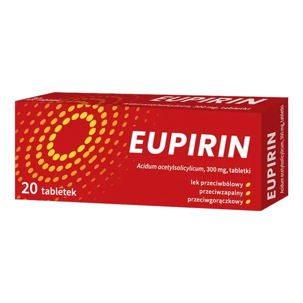 Kwas acetylosalicylowy 300 mg 20 tabletek [Eupirin] - Eupirin