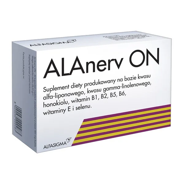 Kwas alfa-liponowy 300mg 30 kapsułek [ALAnerv] - ALAnerv
