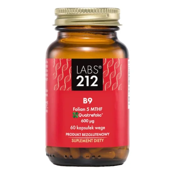 Kwas foliowy 600 µg 60 kapsułek [LABS212] - LABS212