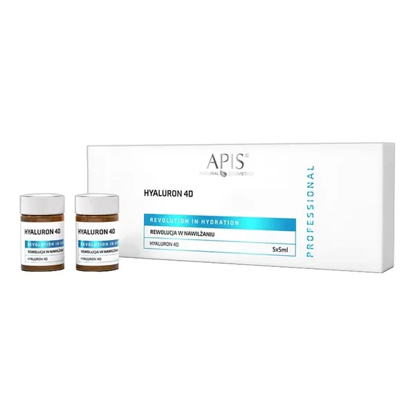 Kwas hialuronowy 4D koncentrat ampułki 5ml x 5szt [Apis] - Apis