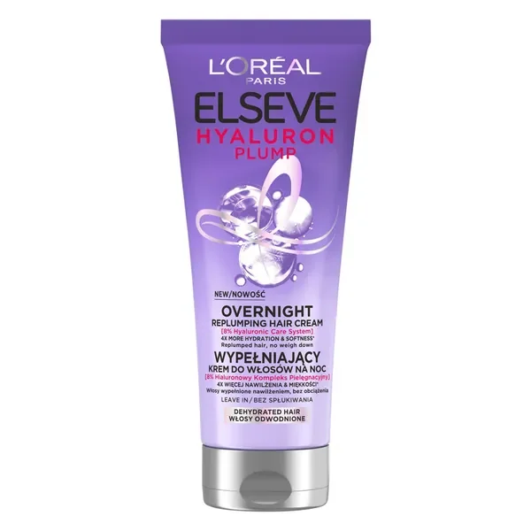 Kwas hialuronowy krem do włosów na noc 200ml [Elseve] - Elseve