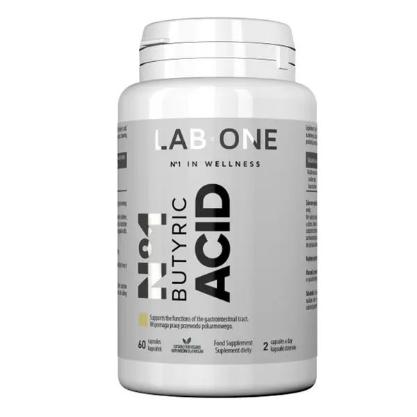 Kwas masłowy 400 mg 60 kapsułek [Lab One] - Lab One
