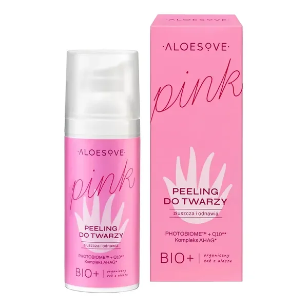 Kwasowy peeling do twarzy 50ml [Aloesove Pink] - Aloesove