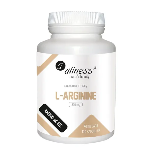 L-Arginina 800 mg 100 kapsułek [Aliness] - Aliness Health'N'Beauty