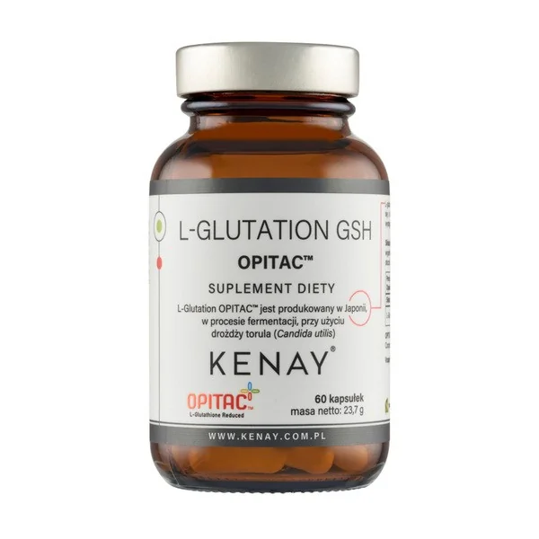 L-Glutation GSH 500mg 60 kapsułek [Kenay] - Kenay