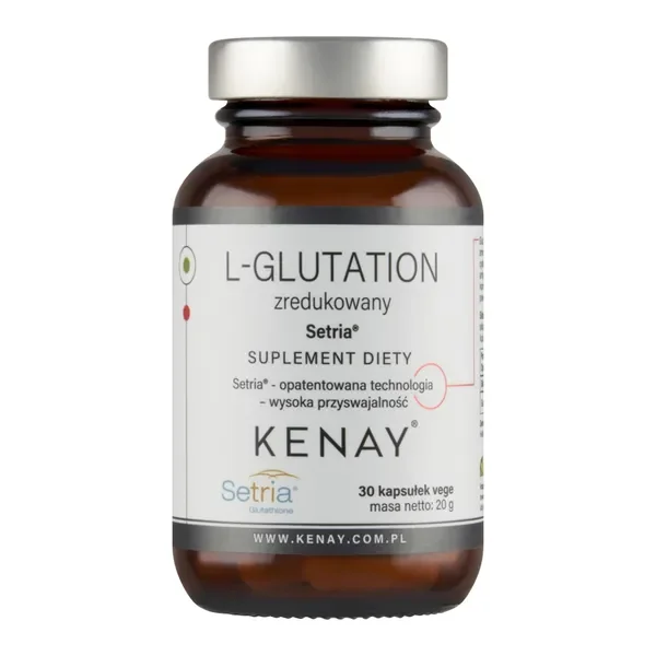 L-Glutation zredukowany 500 mg 30 kapsułek [Kenay] - Kenay