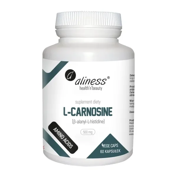 L-karnozyna 500 mg 60 kapsułek [Aliness] - Aliness Health'N'Beauty