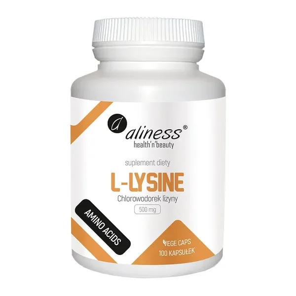 L-Lizyna 500 mg 100 kapsułek [Aliness] - Aliness Health'N'Beauty