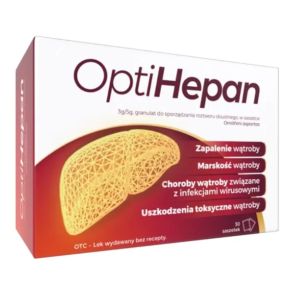 L-ornityny L-asparaginian 3g 30 saszetek [OptiHepan] - OptiHepan