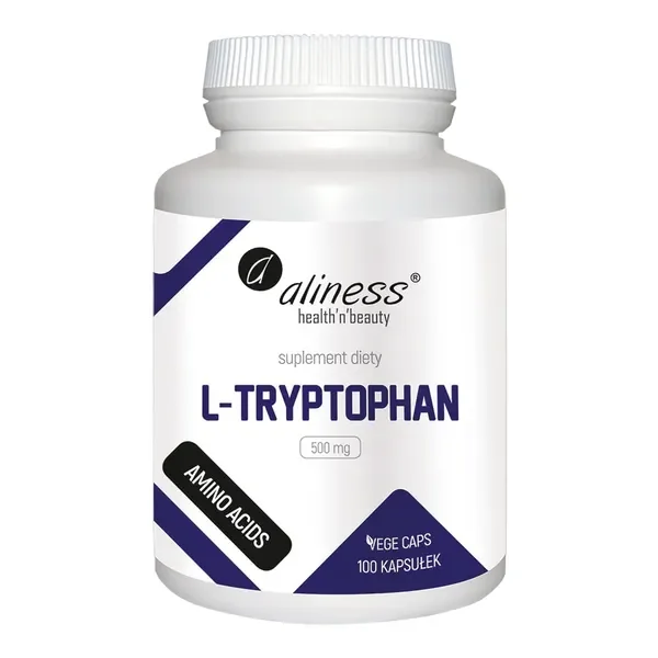 L-Tryptofan 500 mg 100 kapsułek [Aliness] - Aliness Health'N'Beauty