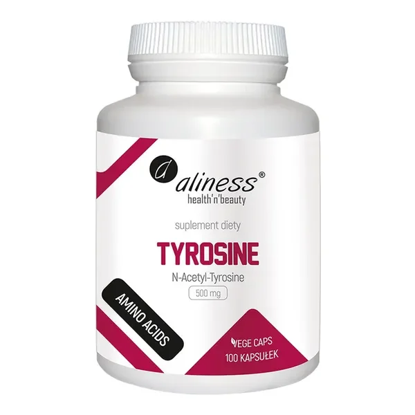 L-Tyrozyna 500 mg 100 kapsułek [Aliness] - Aliness Health'N'Beauty