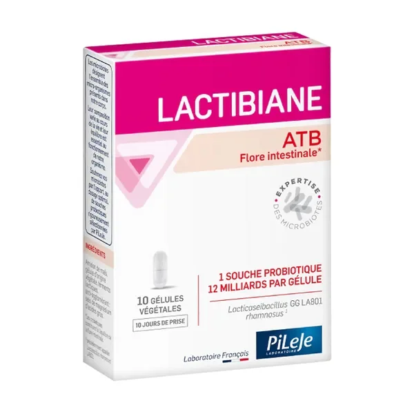 Lactibiane ATB Probiotyk 12x10^9 jtk 10 kapsułek [PiLeJe] - PiLeJe