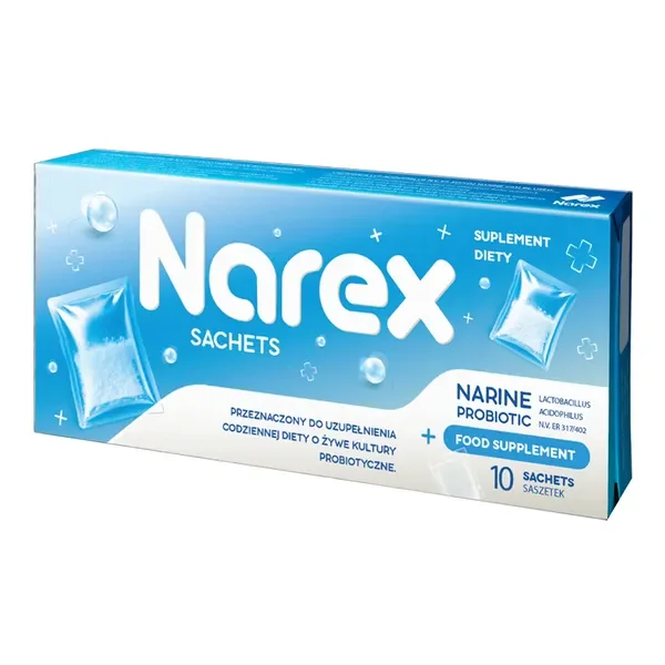 Lactobacillus acidophilus 3x10^8 CFU 10 saszetek [Narex] - Narex