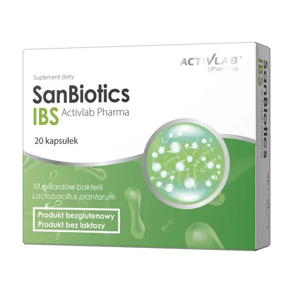 Lactobacillus plantarum 1x10^10 CFU 20 kapsułek [ActivLab Pharma] - ActivLab Pharma