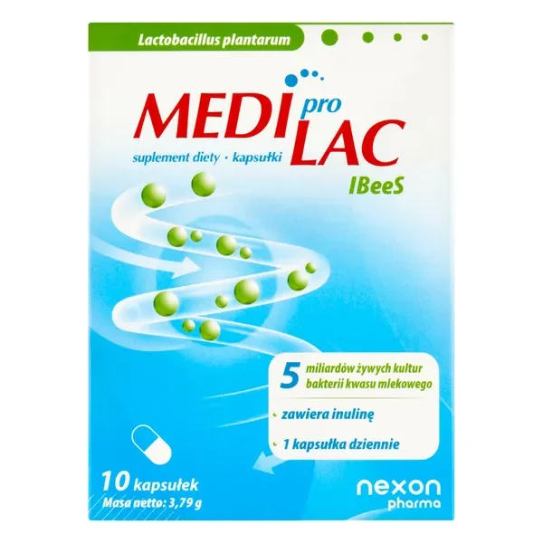 Lactobacillus plantarum Lp90 5 miliardów CFU 10 kapsułek [Nexon Pharma] - Nexon Pharma